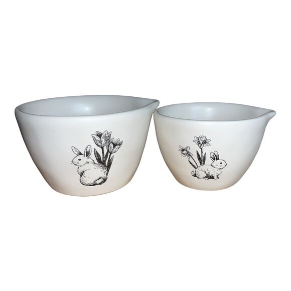 NEW Rae Dunn RARE Collection 2024 Bunny Sketch Measuring Cups NWT - Picture 7 of 7